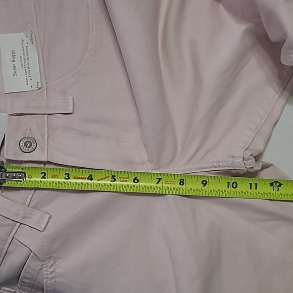 NWT Hollister Light Pink Low Rise Super Baggy Wide Leg Jeans size 6R / 28 Waist - Picture 10 of 12